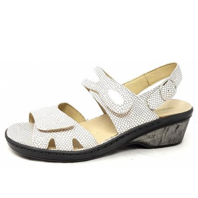Waldläufer Hetta Sandale in memphis silber white Waldläufer Hetta Sandale in memphis silber white