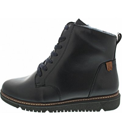 Waldläufer K-Gesa Schnürstiefelette in deepblue cognac