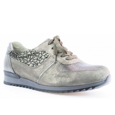 Waldläufer Glitter peltro Sneaker in peltro Waldläufer Glitter peltro Sneaker in peltro
