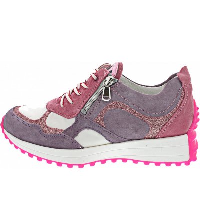 Waldläufer H-Pinky Schnürer in flieder rose weiss Waldläufer H-Pinky Schnürer in flieder rose weiss