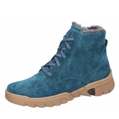 Waldläufer Schnürstiefel in blau