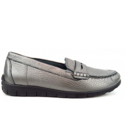 Waldläufer H-Lucy HIRSCH Slipper in Metallic ASPHALT Waldläufer H-Lucy HIRSCH Slipper in Metallic ASPHALT