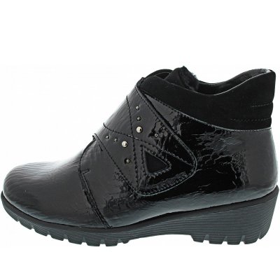 Waldläufer Kamela Klettstiefel in schwarz
