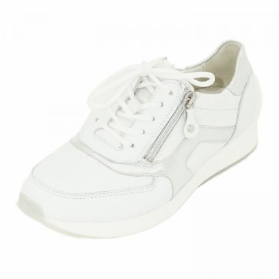 Waldläufer Sneaker in WEISS SILBER Waldläufer Sneaker in WEISS SILBER
