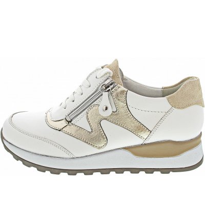 Waldläufer Hiroko sportlicher Schnürer in weiss gold creme Waldläufer Hiroko sportlicher Schnürer in weiss gold creme