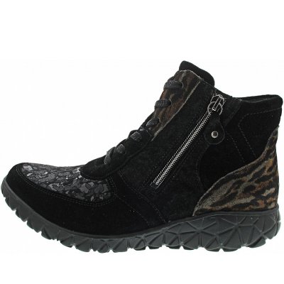 Waldläufer Havy Schnürstiefelette in schwarz nuba Waldläufer Havy Schnürstiefelette in schwarz nuba
