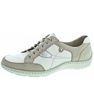 Waldläufer Henni Halbschuhe in creme-weiss-silber Waldläufer Henni Halbschuhe in creme-weiss-silber