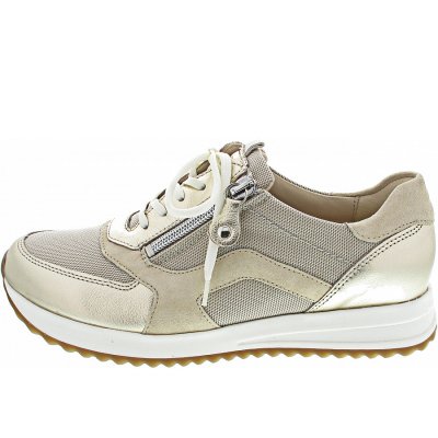 Waldläufer H-Vicky sportlicher Schnürer in gold beige creme Waldläufer H-Vicky sportlicher Schnürer in gold beige creme