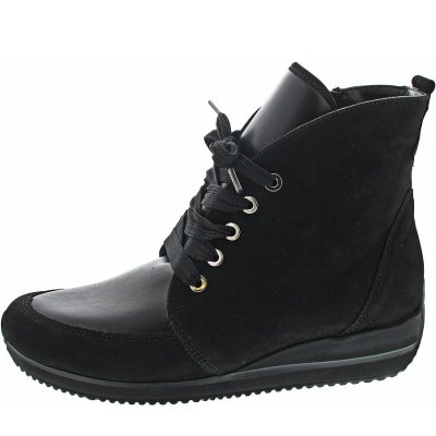 Waldläufer Himona-Soft Schnürstiefel in schwarz Waldläufer Himona-Soft Schnürstiefel in schwarz