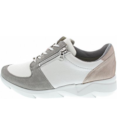 Waldläufer K-Funky Schnürer in grey weiss apricot Waldläufer K-Funky Schnürer in grey weiss apricot