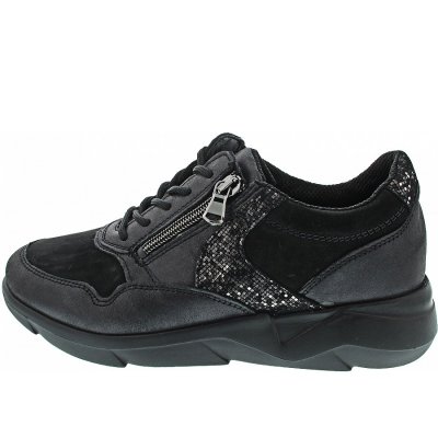 Waldläufer K-Funky sportlicher Schnürer in schwarz-silber Waldläufer K-Funky sportlicher Schnürer in schwarz-silber