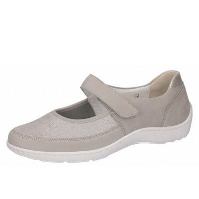 Waldläufer Henni 20 Weite H Spangenballerina in stein silber Waldläufer Henni 20 Weite H Spangenballerina in stein silber