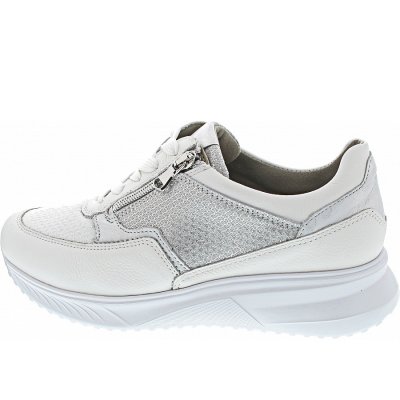 Waldläufer K-Janka sportlicher Schnürer in weiss silber Waldläufer K-Janka sportlicher Schnürer in weiss silber