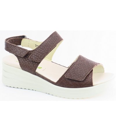 Waldläufer H-Dina Woven tabak Sandale in TABAK