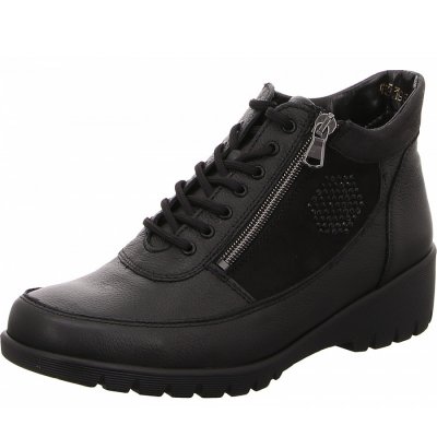 Waldläufer kamela Stiefelette in schwarz