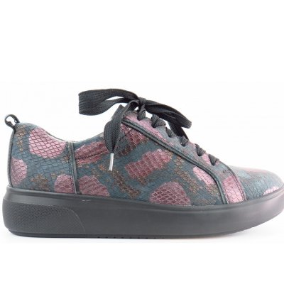 Waldläufer H-Vivien schwarz Sneaker in schwarz/lila Schlangen Waldläufer H-Vivien schwarz Sneaker in schwarz/lila Schlangen