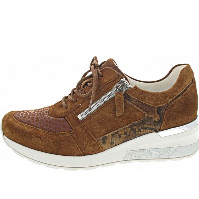 Waldläufer H-Clara-Soft sportlicher Schnürer in cognac Waldläufer H-Clara-Soft sportlicher Schnürer in cognac