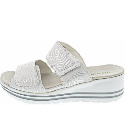Waldläufer H-Michelle Pantolette in weiss silber Waldläufer H-Michelle Pantolette in weiss silber