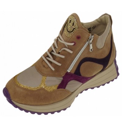 Waldläufer ORD FOGLIT DOLMIAS 2XORD. Sneaker in TOFFEE TAUPE FUCHSIA Waldläufer ORD FOGLIT DOLMIAS 2XORD. Sneaker in TOFFEE TAUPE FUCHSIA